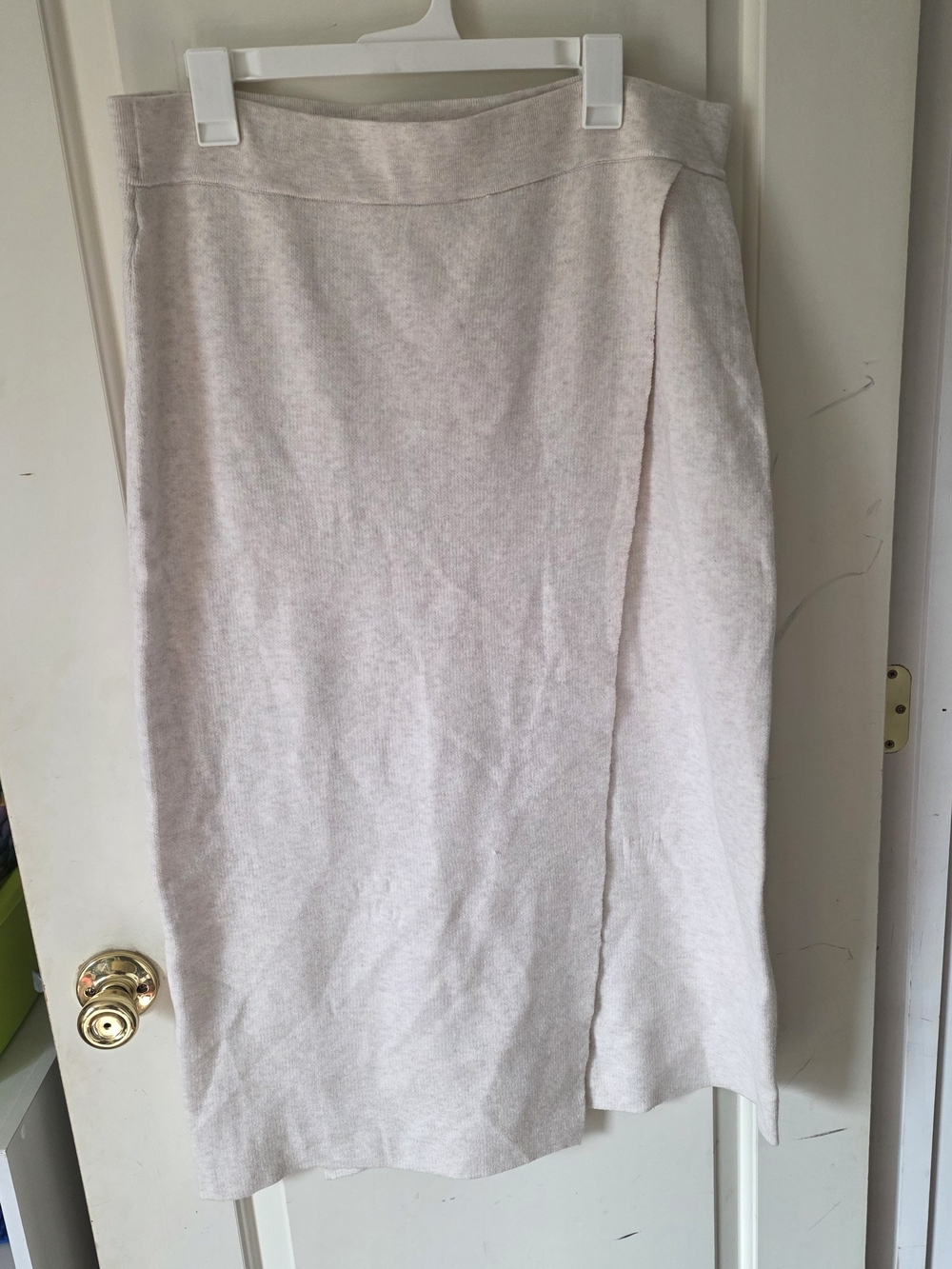 a new day Light Beige Midi Skirt